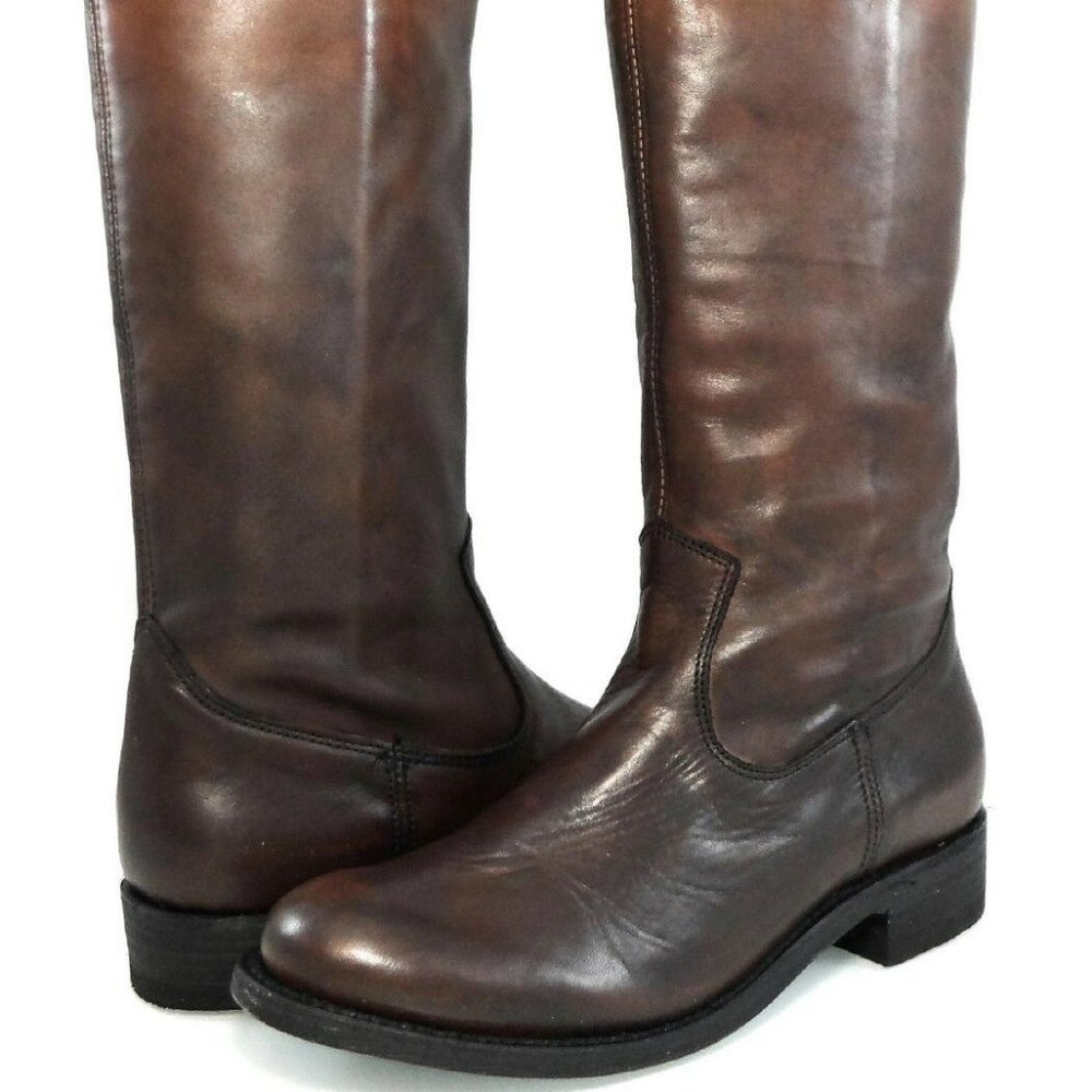 NIB$349 DOLCE VITA WESTERN LEATHER PULL-ON TALL RIDING BOOTS 6, 6.5 - Picture 4 of 6